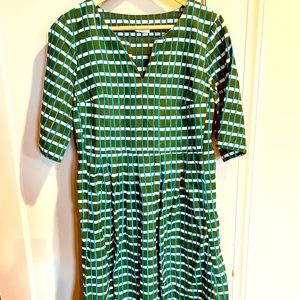 COPY - TOAST midi dress in retro pattern